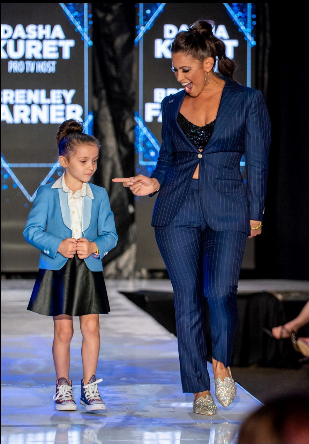 Models walking the David Alan Fashion Show runway